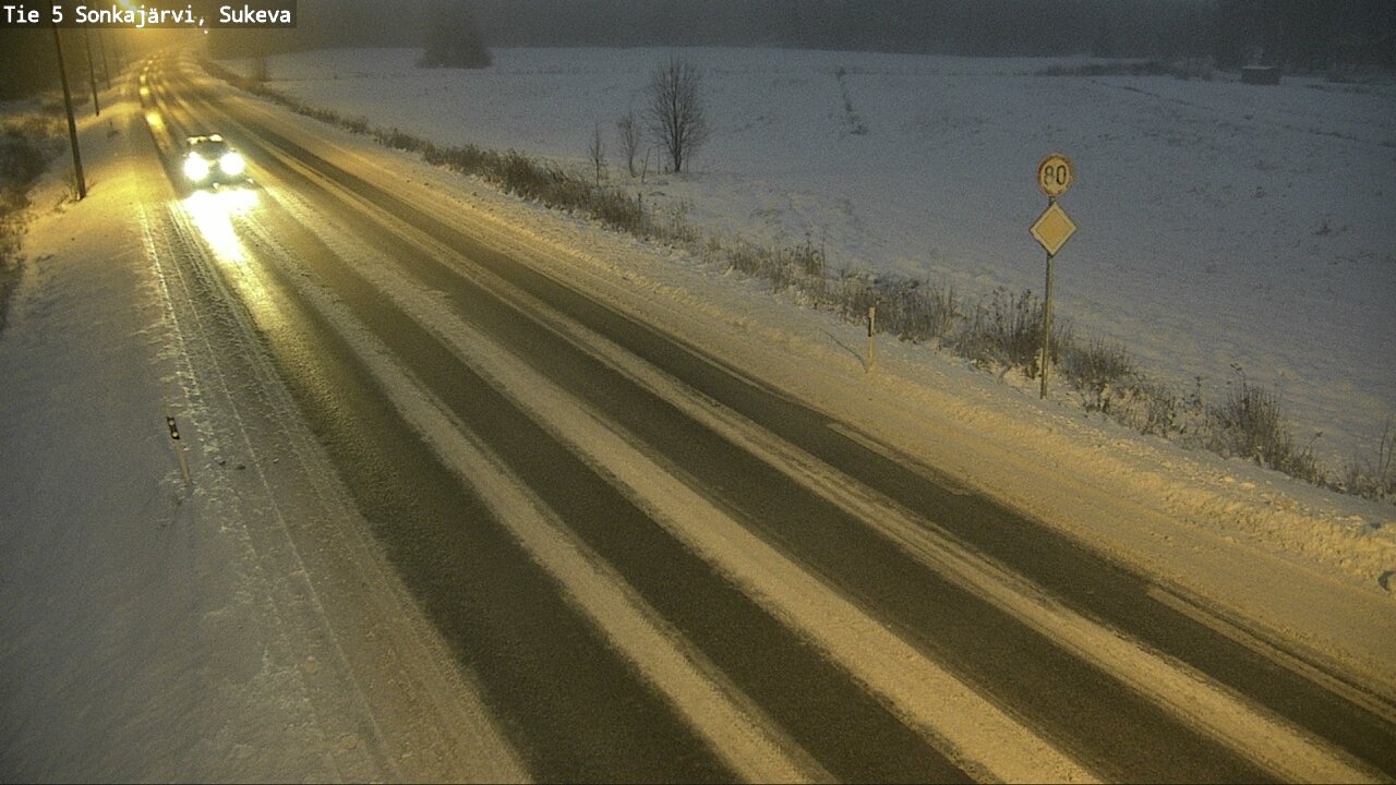 Weather Camera Image Road 5 Sonkajärvi, Sukeva, Sonkajärvi, Pohjois-Savo