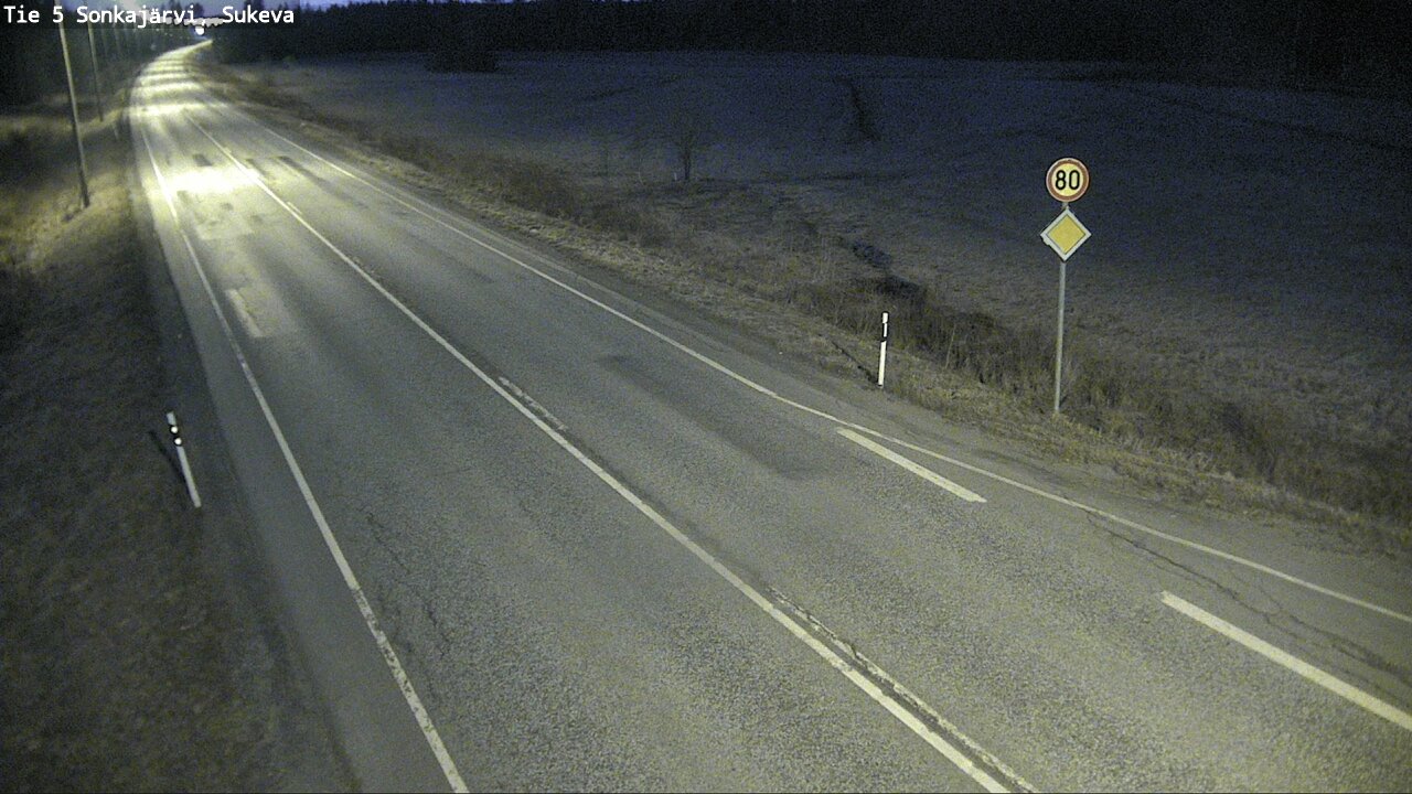 Weather Camera Image Väg 5 Sonkajärvi, Sukeva, Sonkajärvi, Pohjois-Savo