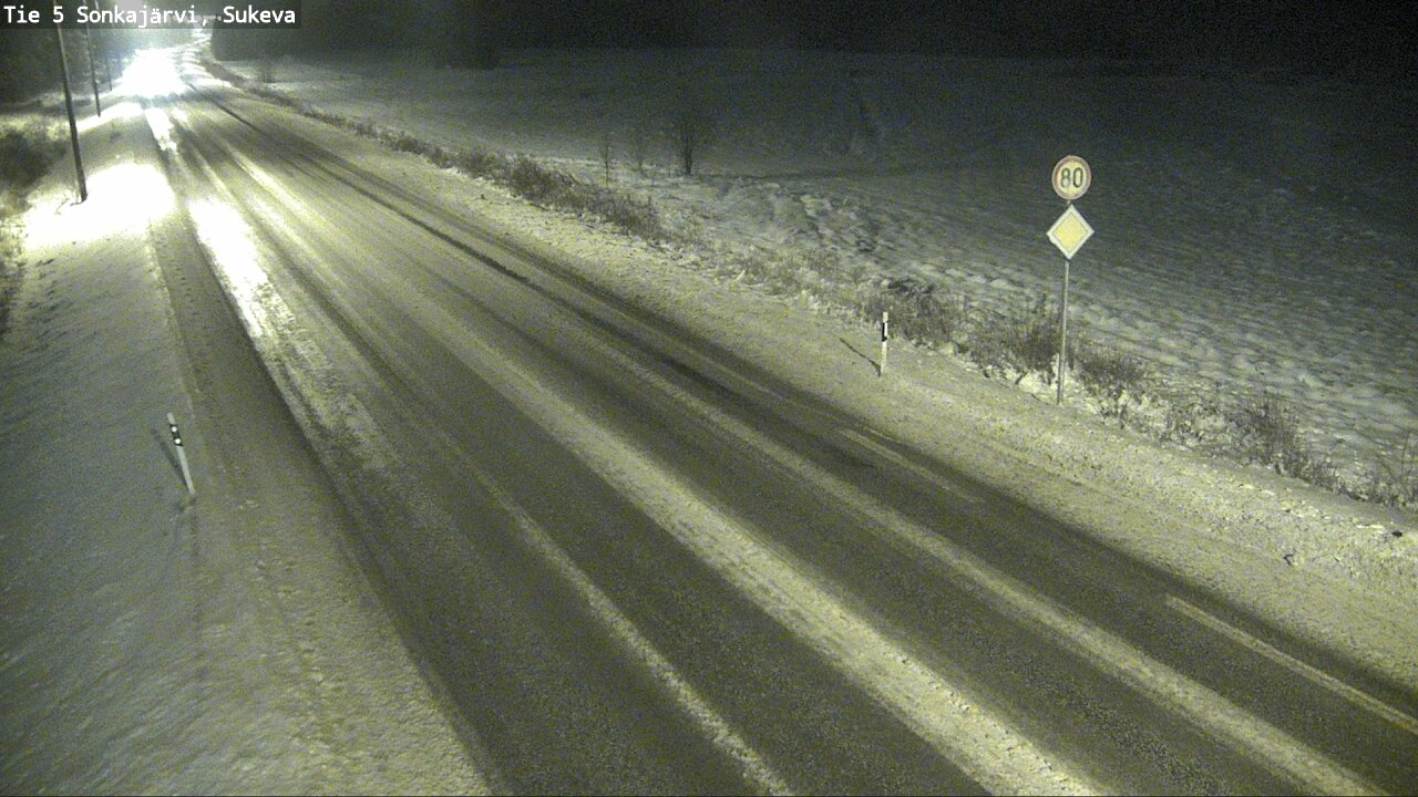 Weather Camera Image Road 5 Sonkajärvi, Sukeva, Sonkajärvi, Pohjois-Savo