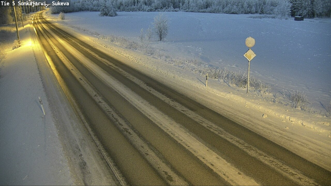 Weather Camera Image Väg 5 Sonkajärvi, Sukeva, Sonkajärvi, Pohjois-Savo