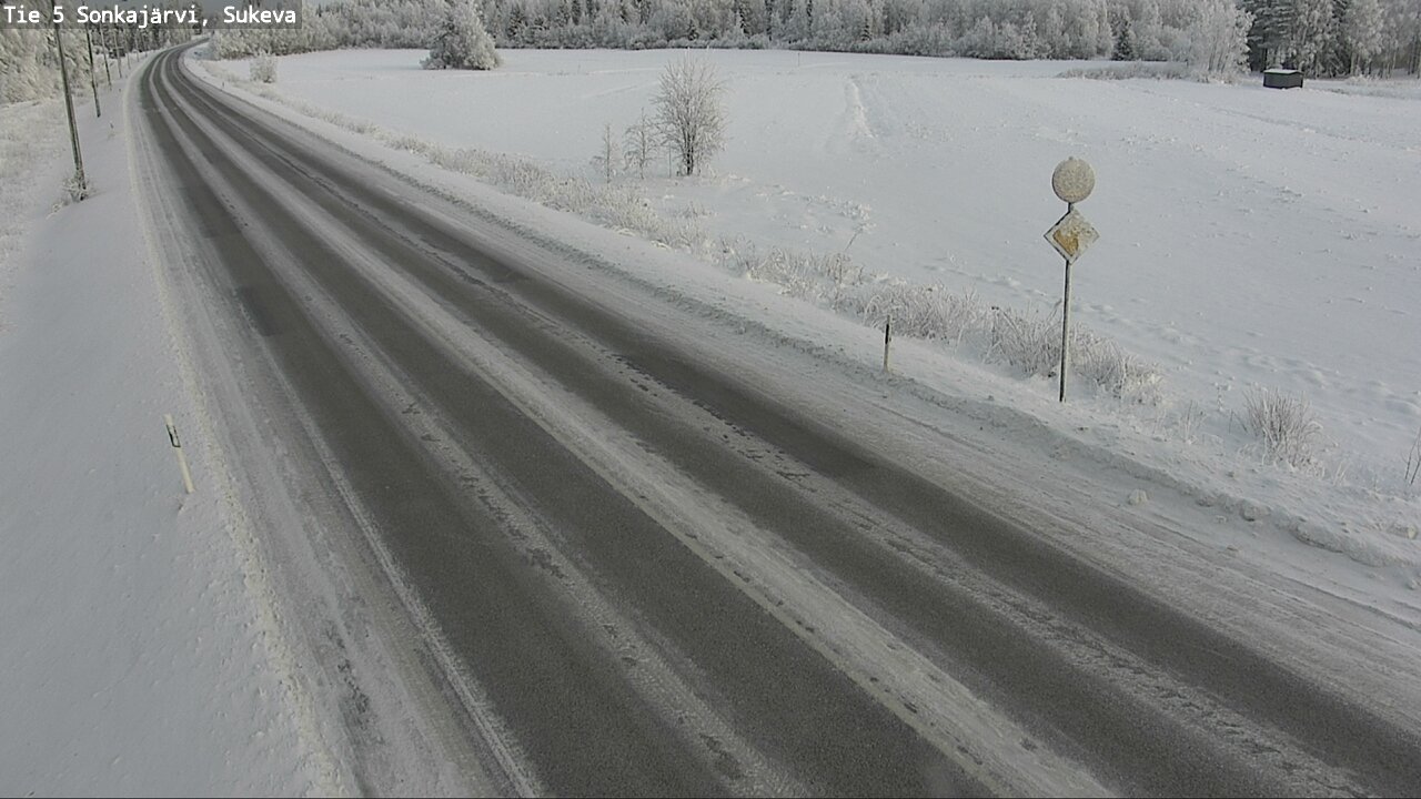 Weather Camera Image Väg 5 Sonkajärvi, Sukeva, Sonkajärvi, Pohjois-Savo