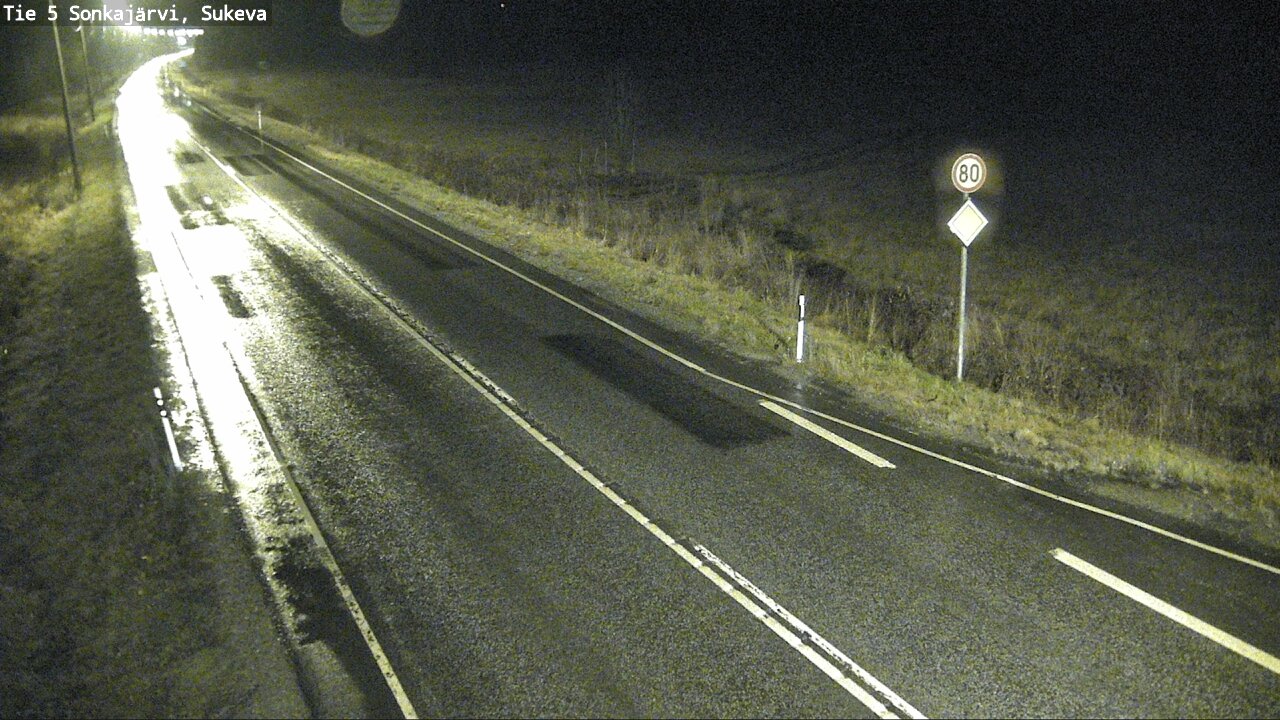 Weather Camera Image Väg 5 Sonkajärvi, Sukeva, Sonkajärvi, Pohjois-Savo