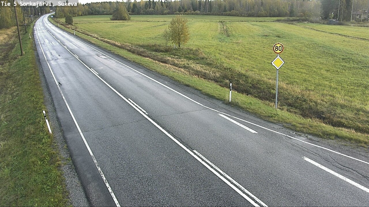 Weather Camera Image Road 5 Sonkajärvi, Sukeva, Sonkajärvi, Pohjois-Savo