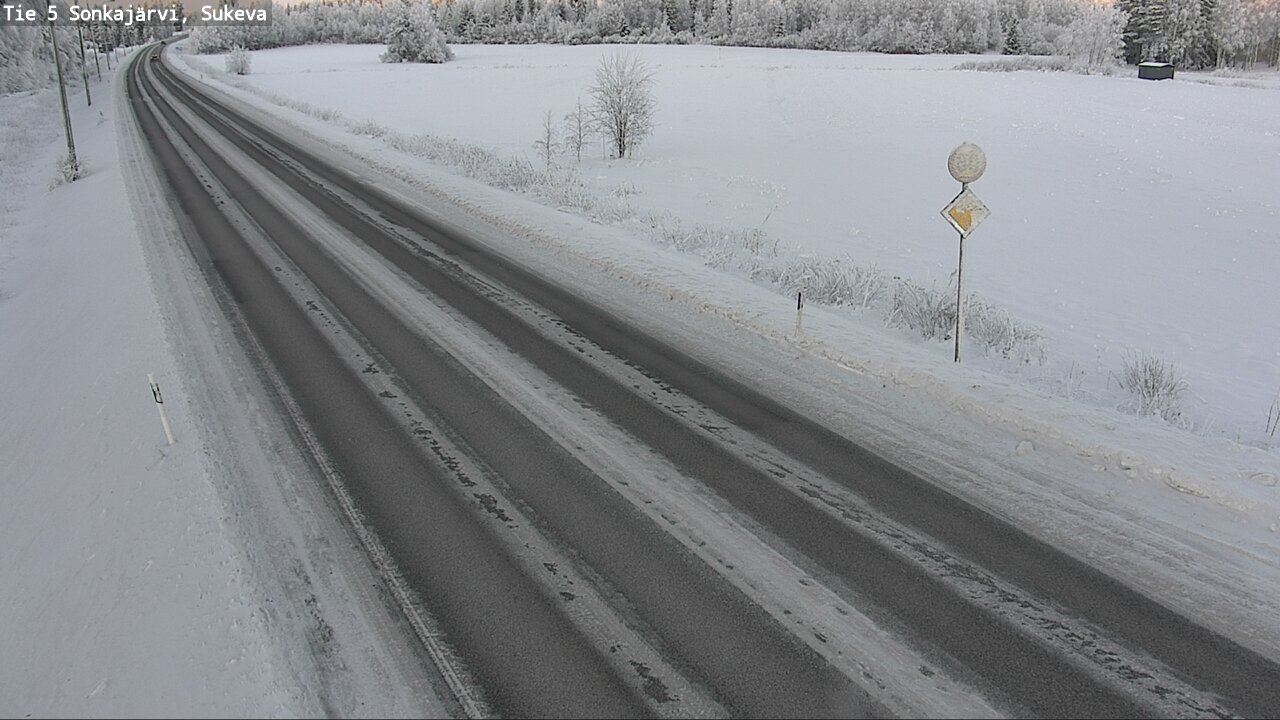 Weather Camera Image Väg 5 Sonkajärvi, Sukeva, Sonkajärvi, Pohjois-Savo