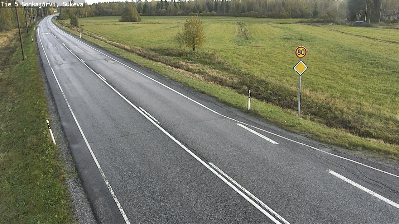 Weather Camera Image Road 5 Sonkajärvi, Sukeva, Sonkajärvi, Pohjois-Savo