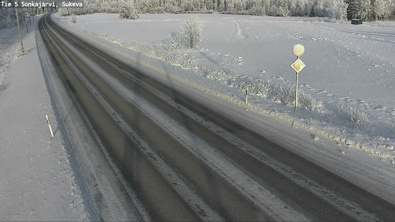 Weather Camera Image Väg 5 Sonkajärvi, Sukeva, Sonkajärvi, Pohjois-Savo