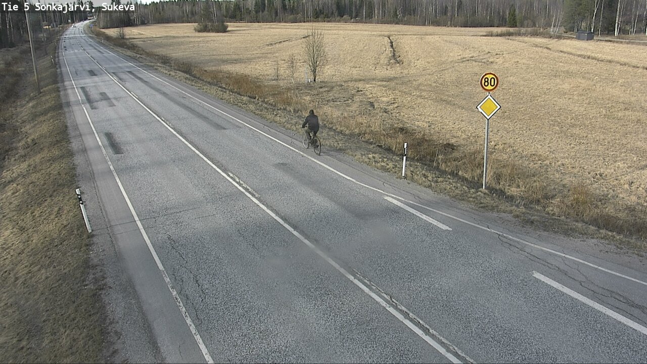 Weather Camera Image Väg 5 Sonkajärvi, Sukeva, Sonkajärvi, Pohjois-Savo