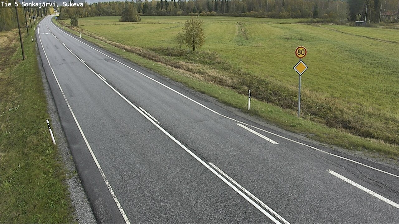 Weather Camera Image Road 5 Sonkajärvi, Sukeva, Sonkajärvi, Pohjois-Savo