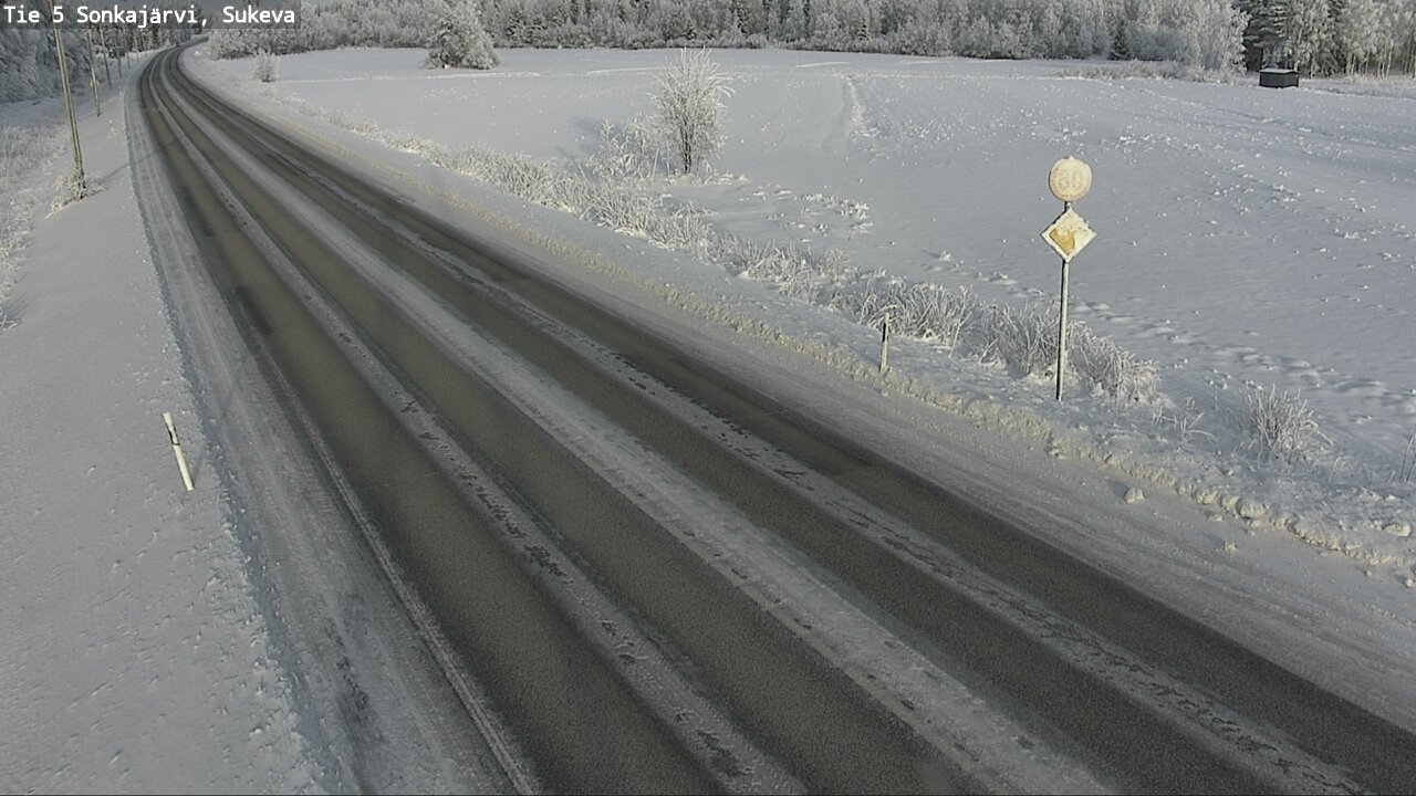 Weather Camera Image Väg 5 Sonkajärvi, Sukeva, Sonkajärvi, Pohjois-Savo