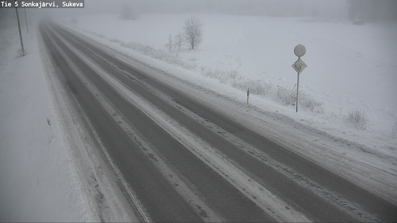 Weather Camera Image Väg 5 Sonkajärvi, Sukeva, Sonkajärvi, Pohjois-Savo