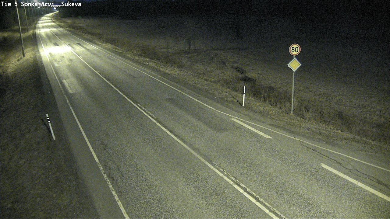 Weather Camera Image Road 5 Sonkajärvi, Sukeva, Sonkajärvi, Pohjois-Savo