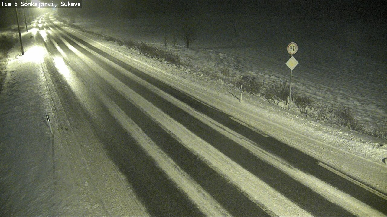 Weather Camera Image Road 5 Sonkajärvi, Sukeva, Sonkajärvi, Pohjois-Savo