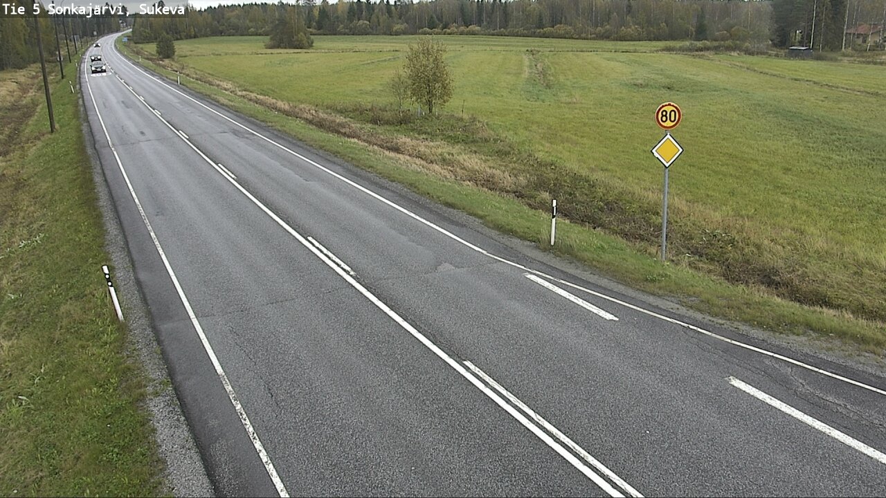 Weather Camera Image Road 5 Sonkajärvi, Sukeva, Sonkajärvi, Pohjois-Savo