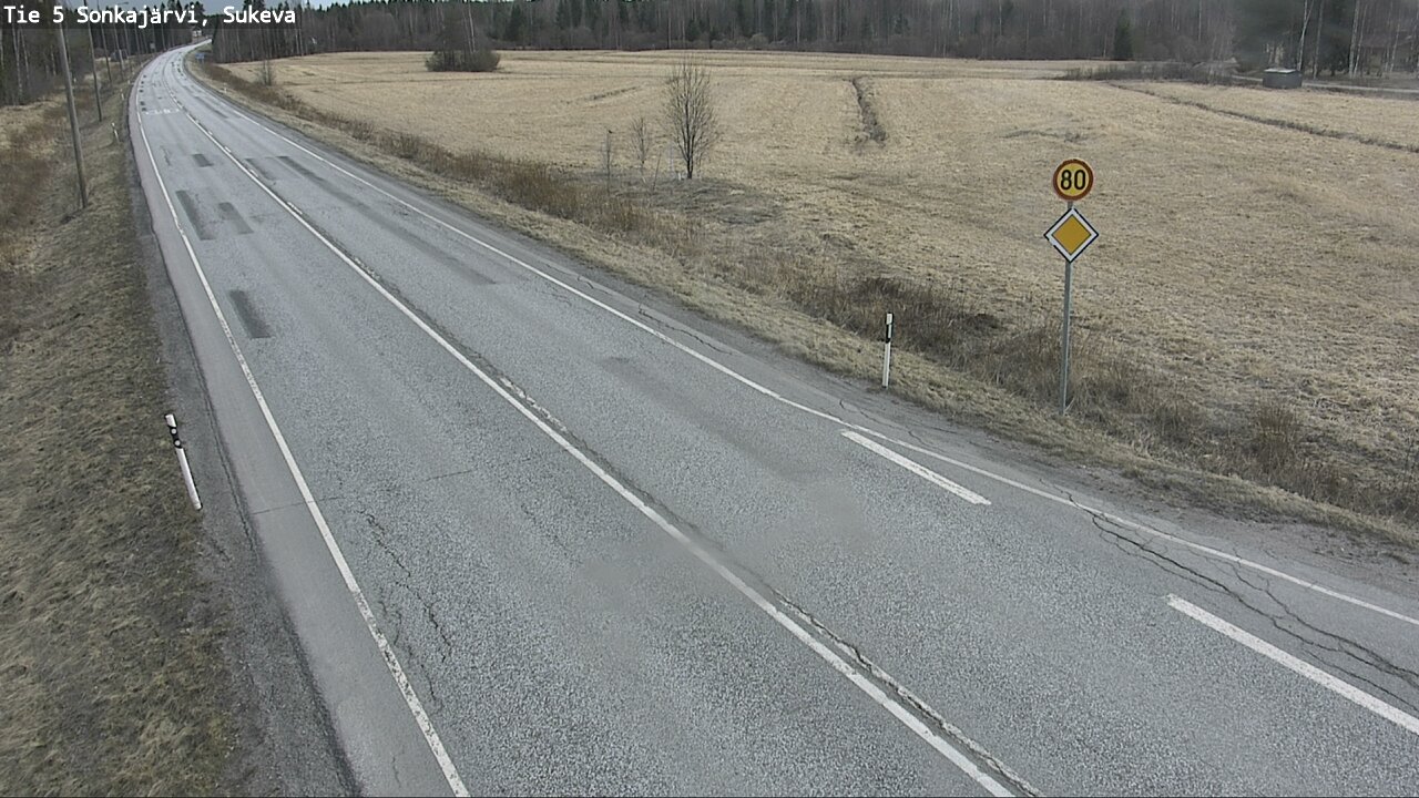 Weather Camera Image Road 5 Sonkajärvi, Sukeva, Sonkajärvi, Pohjois-Savo