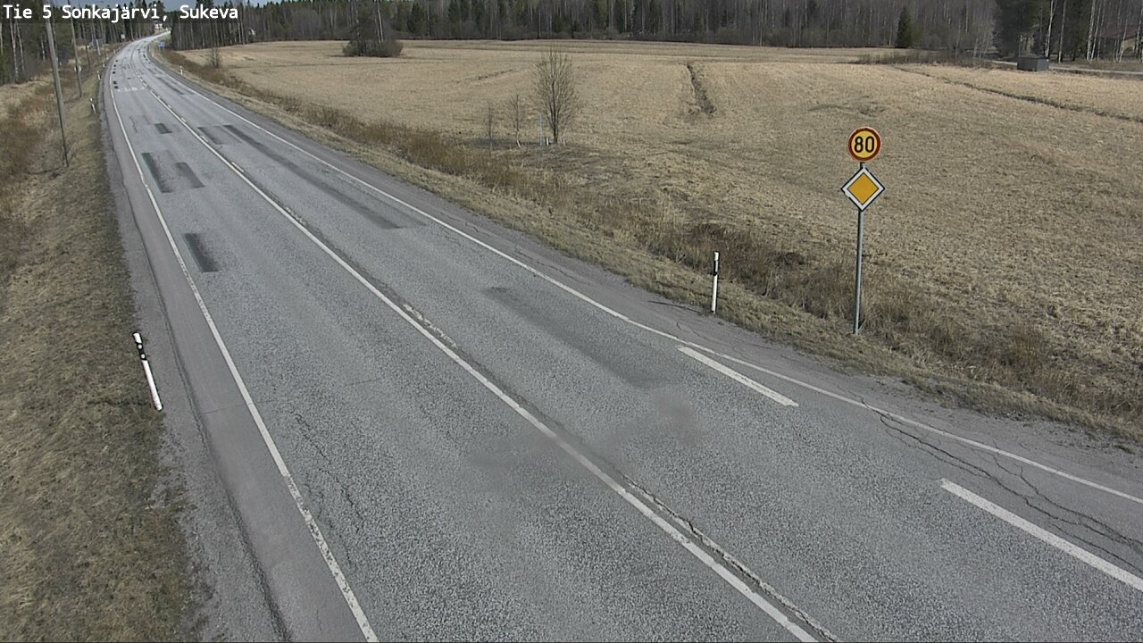 Weather Camera Image Road 5 Sonkajärvi, Sukeva, Sonkajärvi, Pohjois-Savo