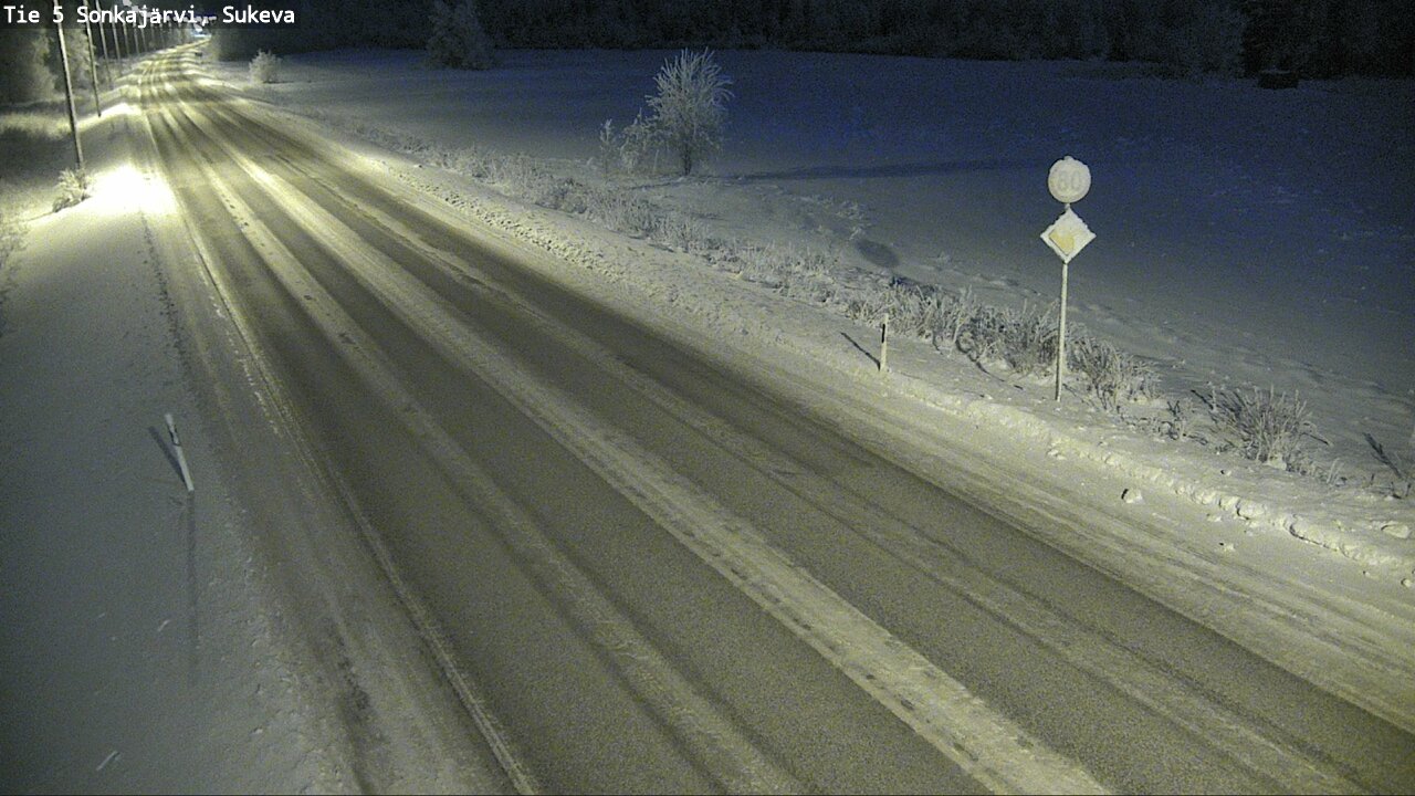 Weather Camera Image Väg 5 Sonkajärvi, Sukeva, Sonkajärvi, Pohjois-Savo