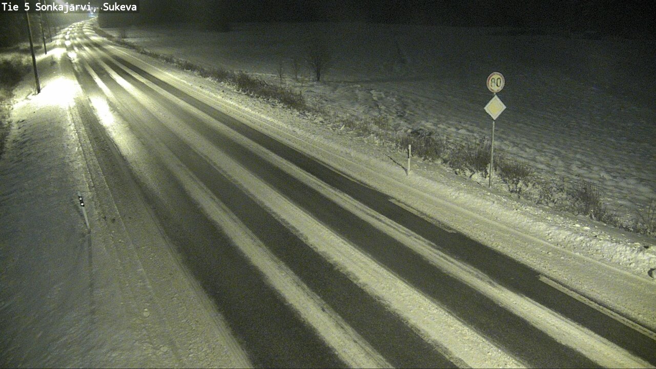 Weather Camera Image Road 5 Sonkajärvi, Sukeva, Sonkajärvi, Pohjois-Savo