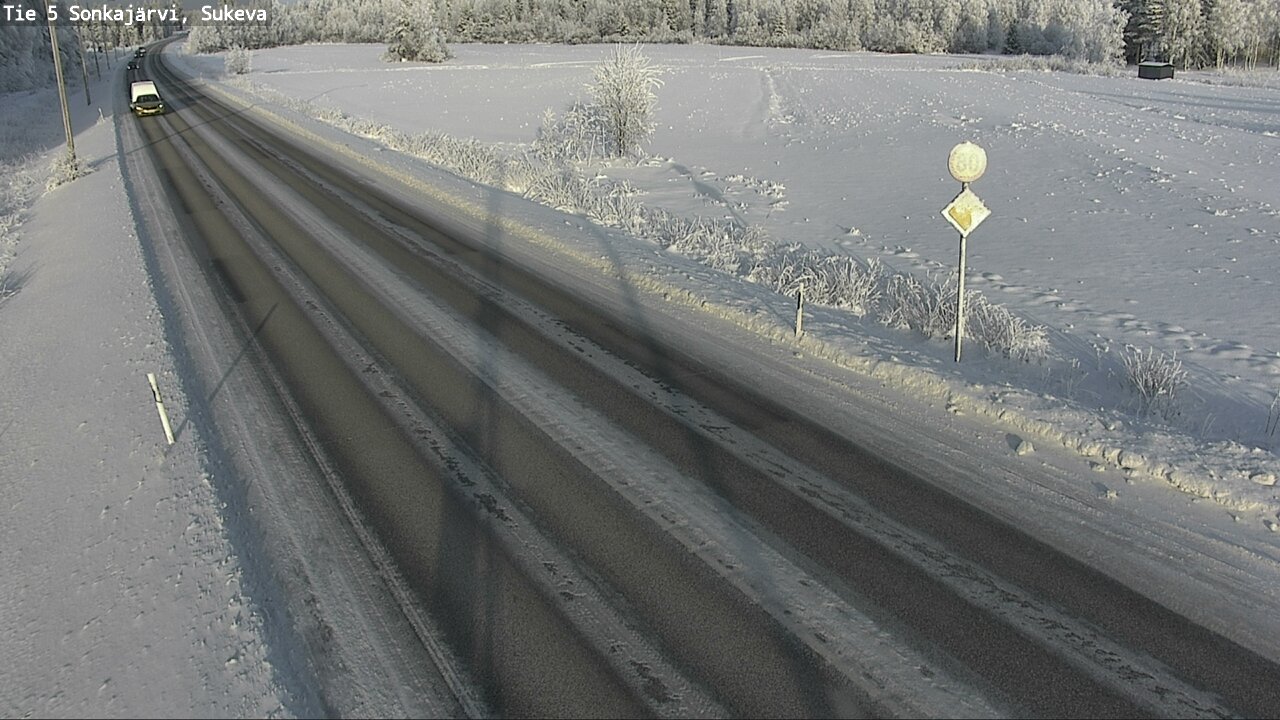 Weather Camera Image Väg 5 Sonkajärvi, Sukeva, Sonkajärvi, Pohjois-Savo