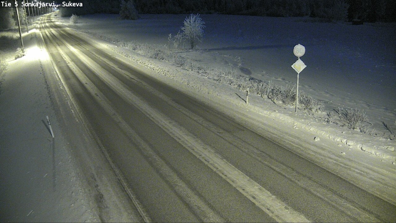 Weather Camera Image Väg 5 Sonkajärvi, Sukeva, Sonkajärvi, Pohjois-Savo