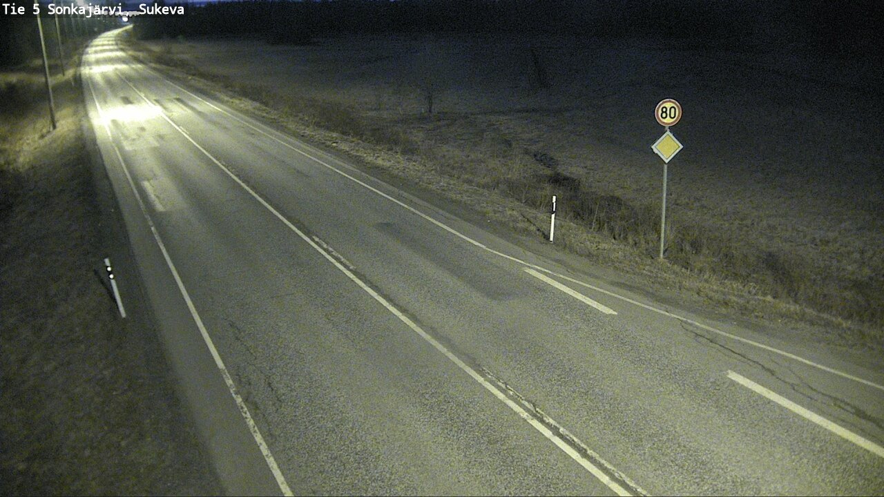 Weather Camera Image Väg 5 Sonkajärvi, Sukeva, Sonkajärvi, Pohjois-Savo
