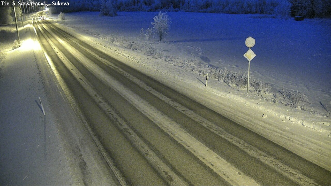 Weather Camera Image Väg 5 Sonkajärvi, Sukeva, Sonkajärvi, Pohjois-Savo