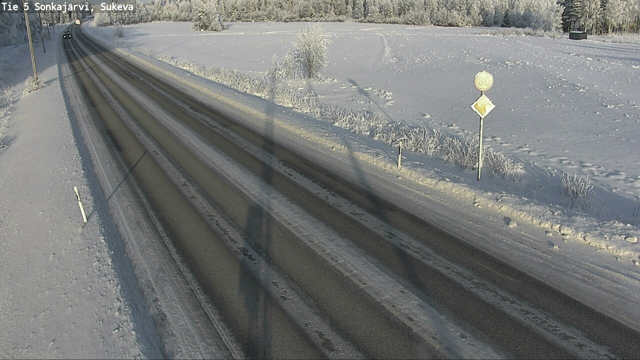 Weather Camera Image Väg 5 Sonkajärvi, Sukeva, Sonkajärvi, Pohjois-Savo