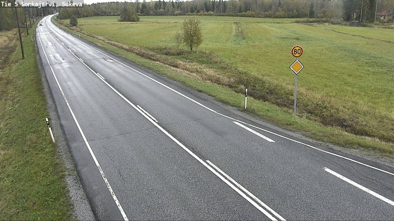 Weather Camera Image Road 5 Sonkajärvi, Sukeva, Sonkajärvi, Pohjois-Savo