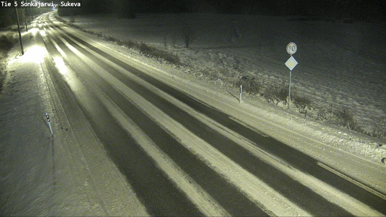 Weather Camera Image Road 5 Sonkajärvi, Sukeva, Sonkajärvi, Pohjois-Savo