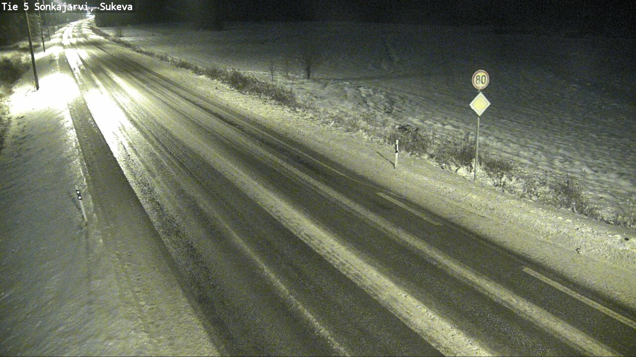 Weather Camera Image Väg 5 Sonkajärvi, Sukeva, Sonkajärvi, Pohjois-Savo