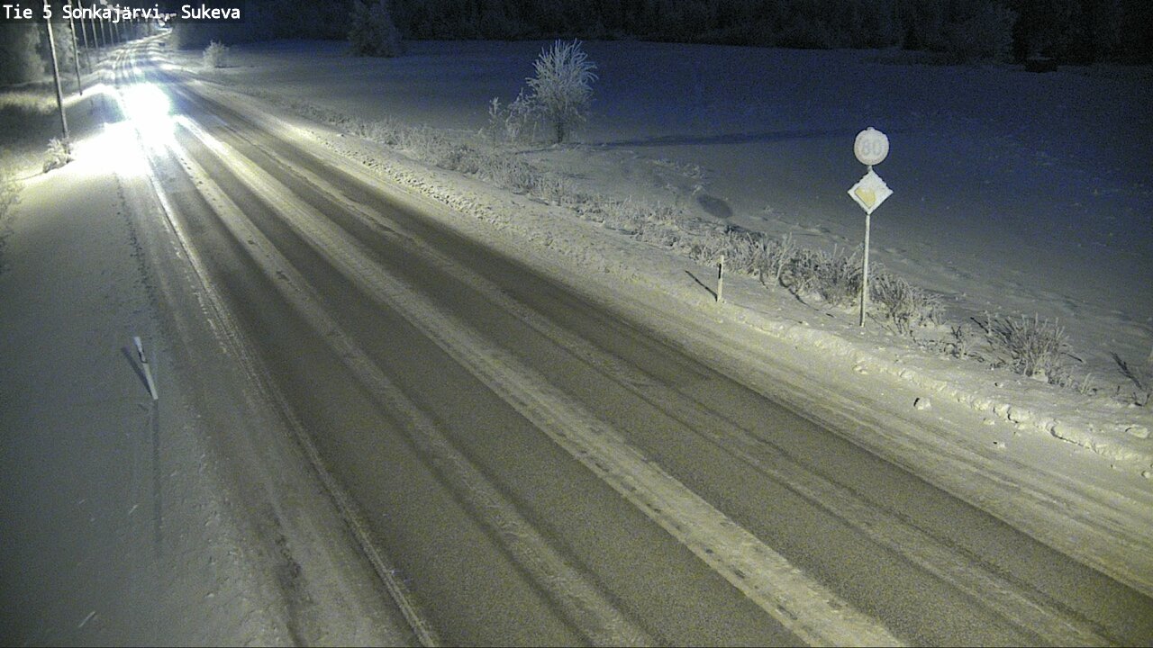 Weather Camera Image Väg 5 Sonkajärvi, Sukeva, Sonkajärvi, Pohjois-Savo