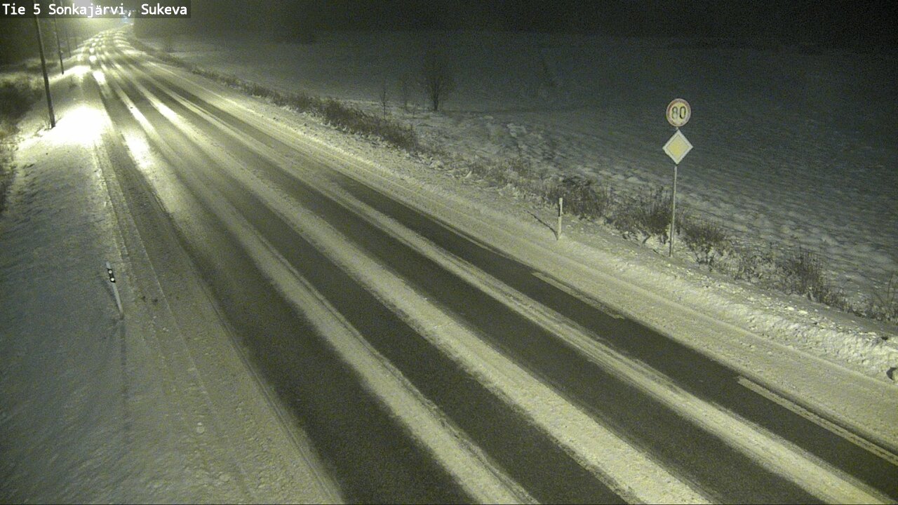 Weather Camera Image Road 5 Sonkajärvi, Sukeva, Sonkajärvi, Pohjois-Savo