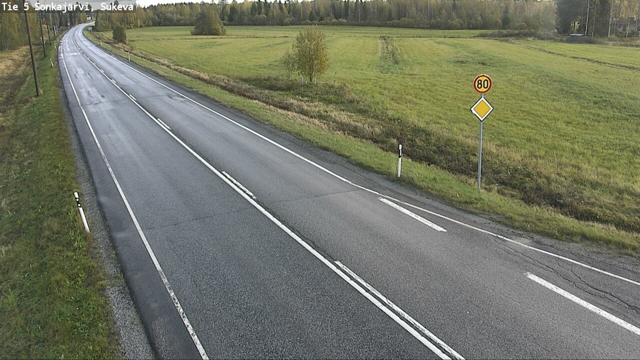 Weather Camera Image Road 5 Sonkajärvi, Sukeva, Sonkajärvi, Pohjois-Savo