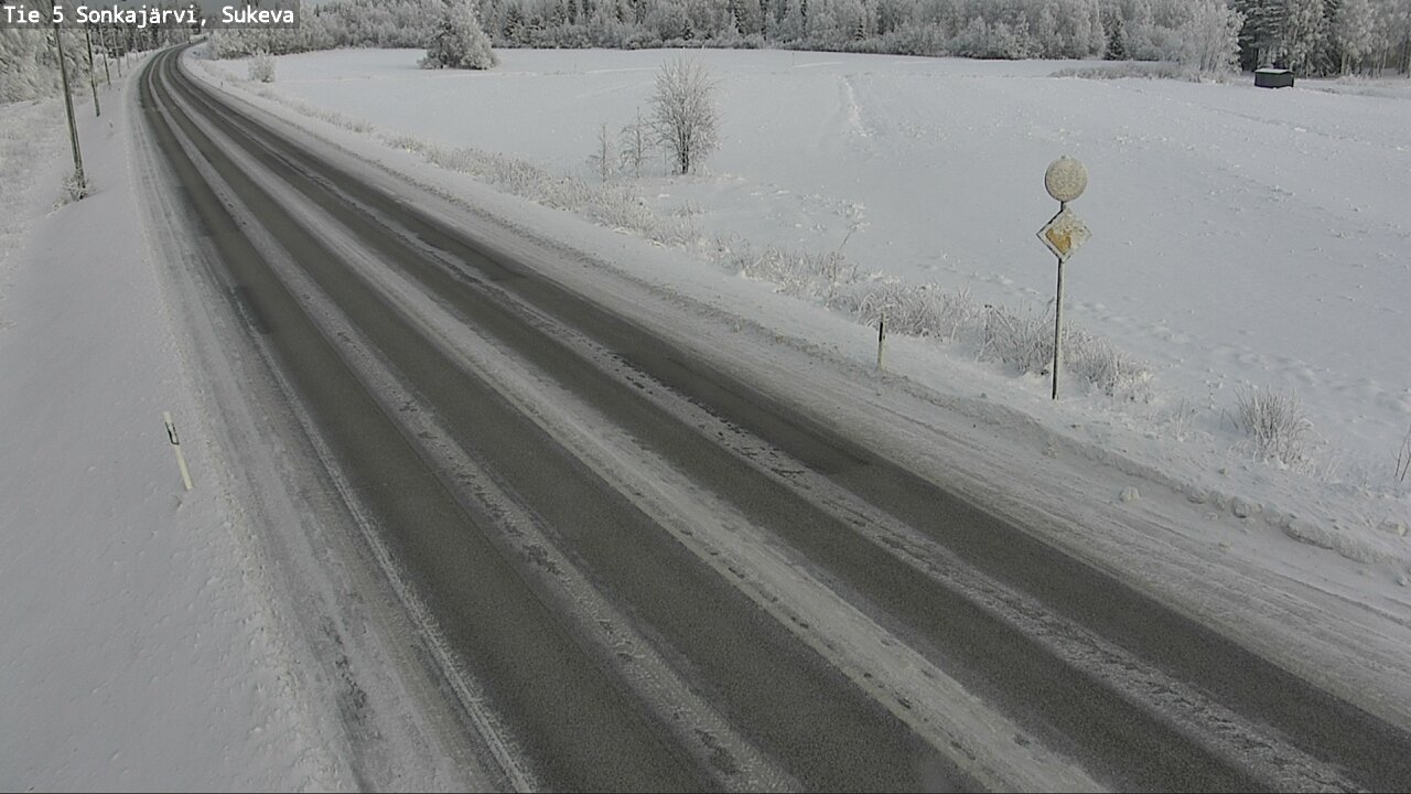 Weather Camera Image Väg 5 Sonkajärvi, Sukeva, Sonkajärvi, Pohjois-Savo