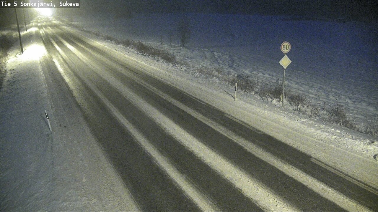 Weather Camera Image Road 5 Sonkajärvi, Sukeva, Sonkajärvi, Pohjois-Savo