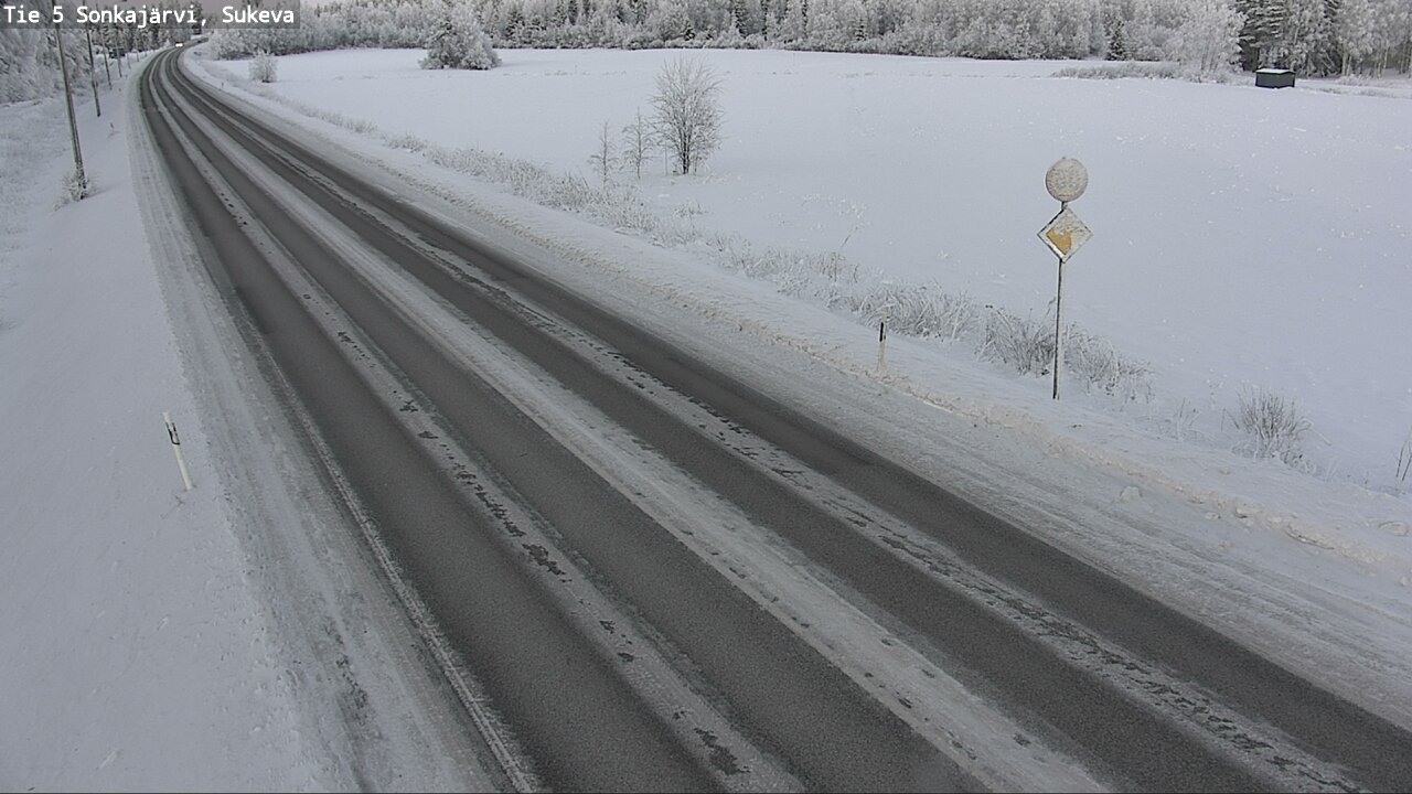 Weather Camera Image Väg 5 Sonkajärvi, Sukeva, Sonkajärvi, Pohjois-Savo