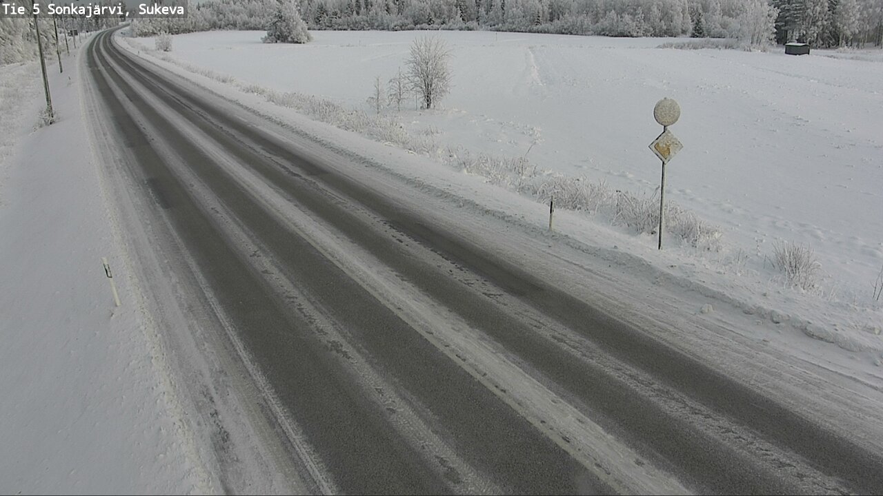 Weather Camera Image Väg 5 Sonkajärvi, Sukeva, Sonkajärvi, Pohjois-Savo