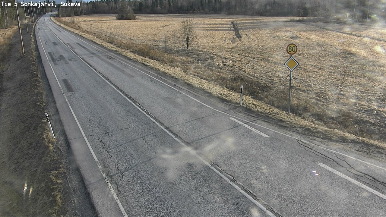 Weather Camera Image Väg 5 Sonkajärvi, Sukeva, Sonkajärvi, Pohjois-Savo