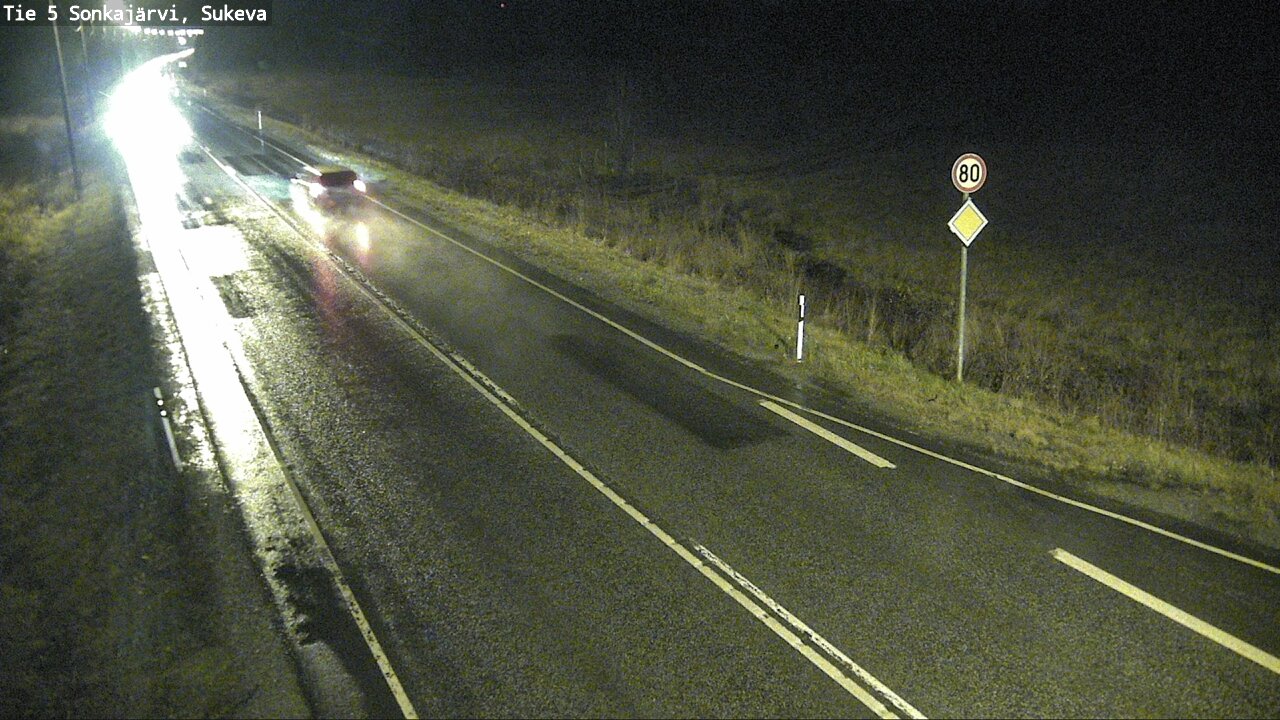 Weather Camera Image Väg 5 Sonkajärvi, Sukeva, Sonkajärvi, Pohjois-Savo