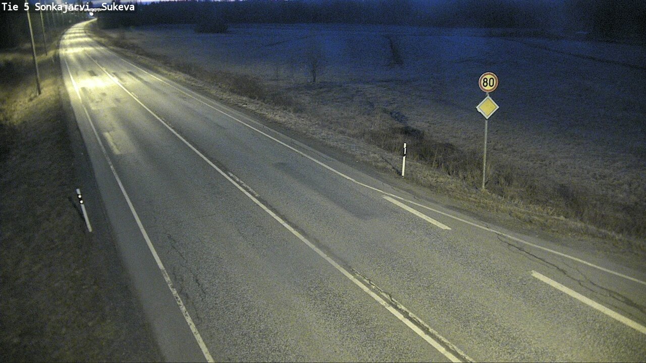 Weather Camera Image Väg 5 Sonkajärvi, Sukeva, Sonkajärvi, Pohjois-Savo