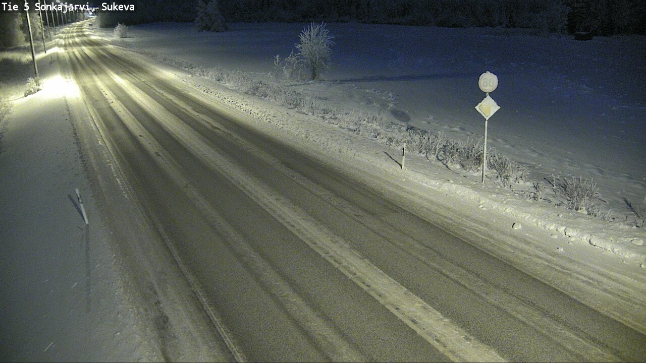 Weather Camera Image Väg 5 Sonkajärvi, Sukeva, Sonkajärvi, Pohjois-Savo