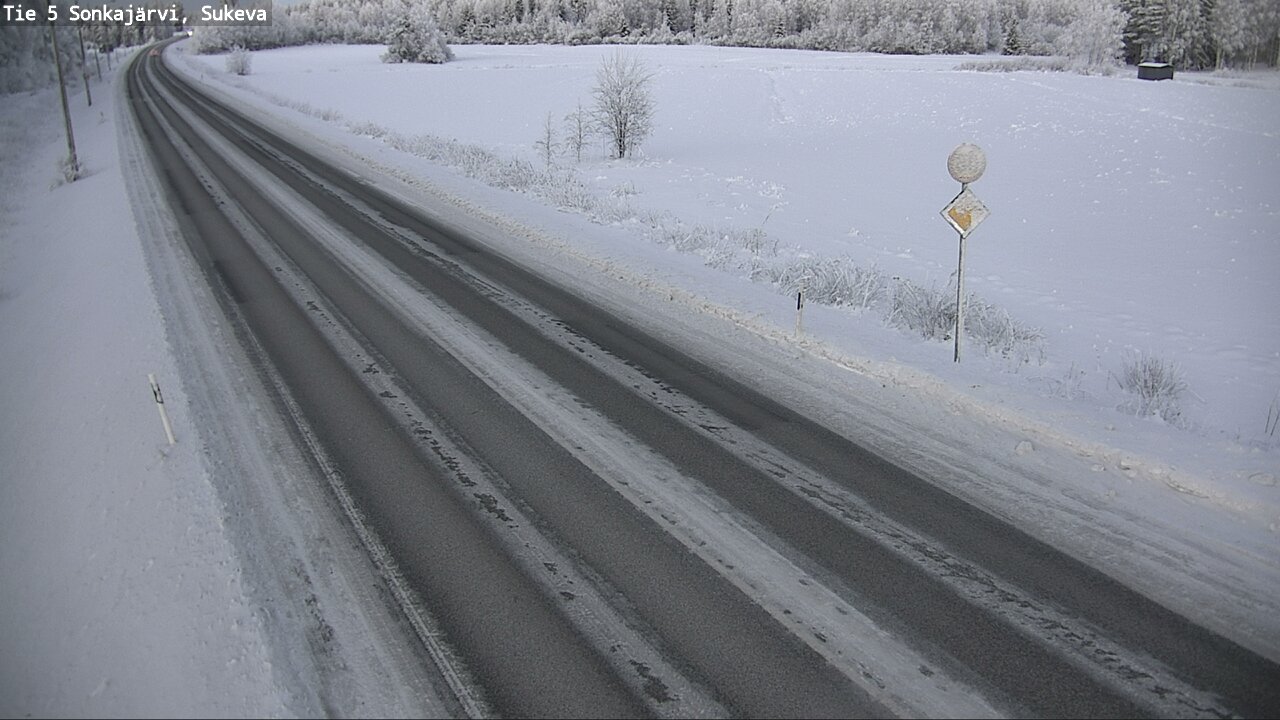 Weather Camera Image Väg 5 Sonkajärvi, Sukeva, Sonkajärvi, Pohjois-Savo
