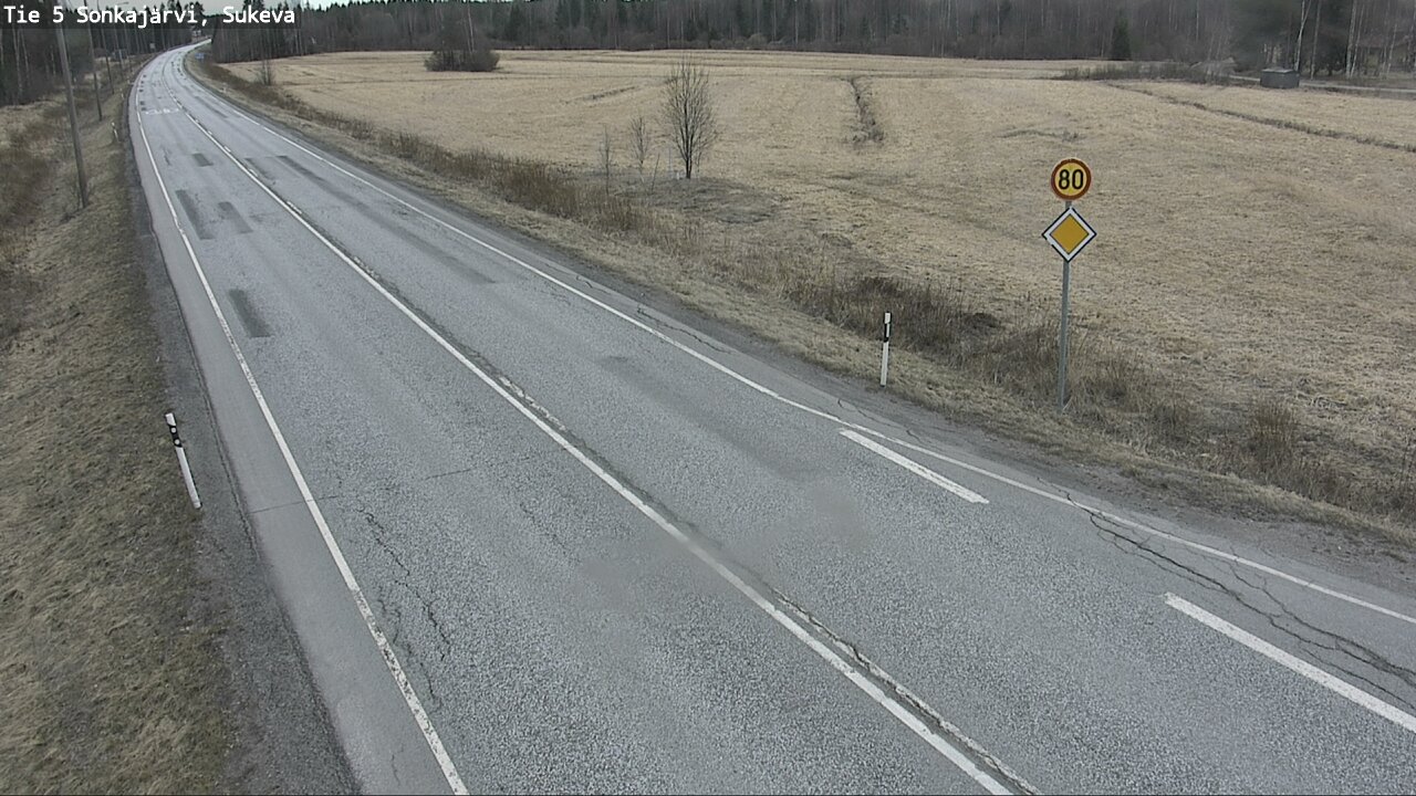 Weather Camera Image Road 5 Sonkajärvi, Sukeva, Sonkajärvi, Pohjois-Savo
