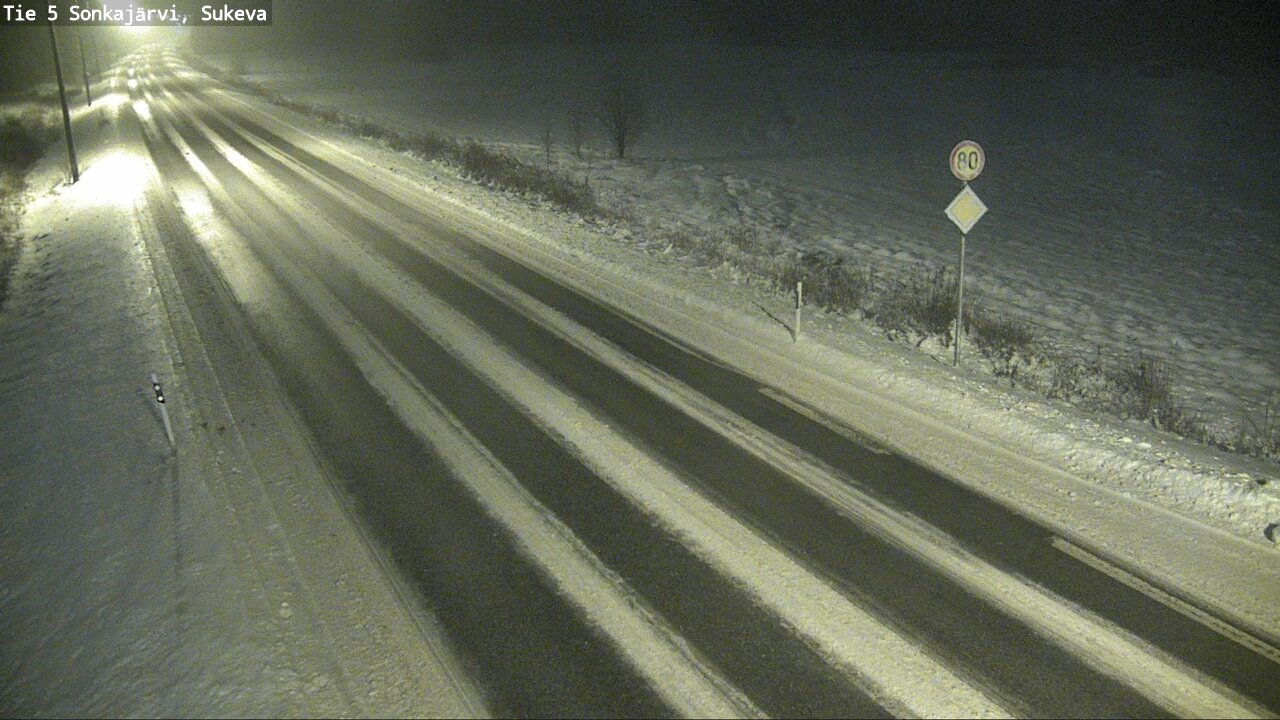 Weather Camera Image Road 5 Sonkajärvi, Sukeva, Sonkajärvi, Pohjois-Savo