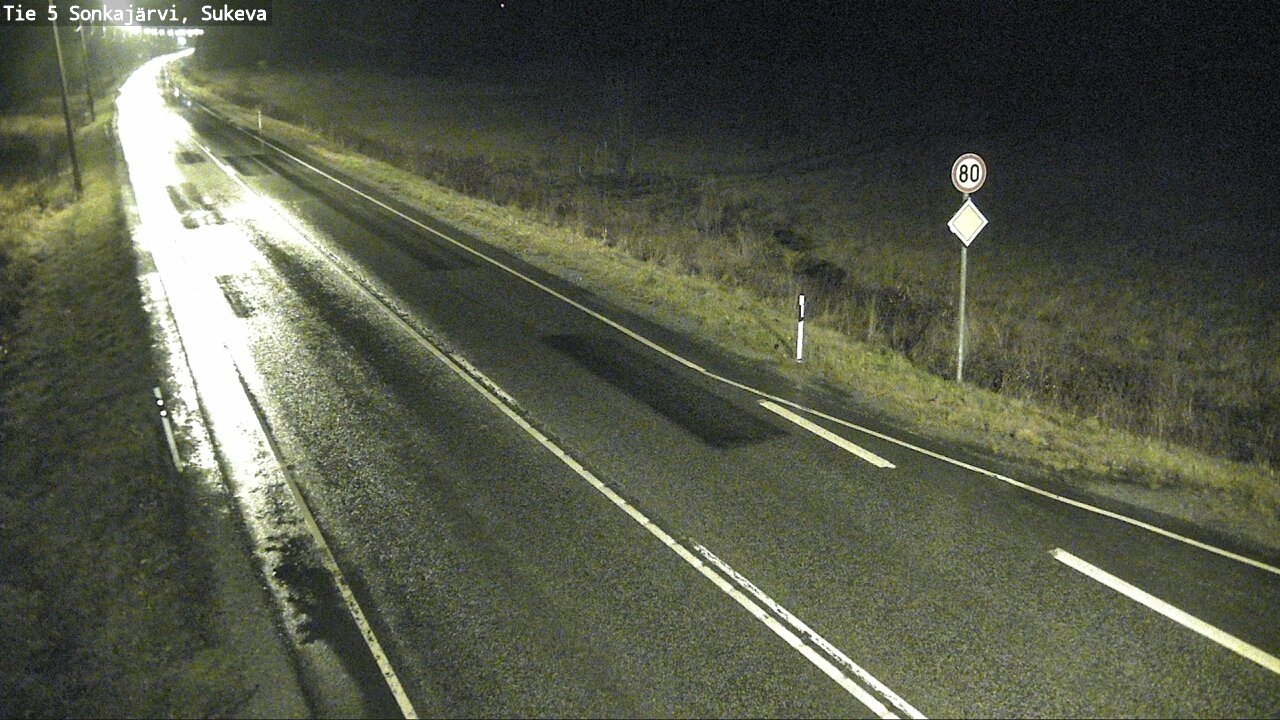 Weather Camera Image Väg 5 Sonkajärvi, Sukeva, Sonkajärvi, Pohjois-Savo