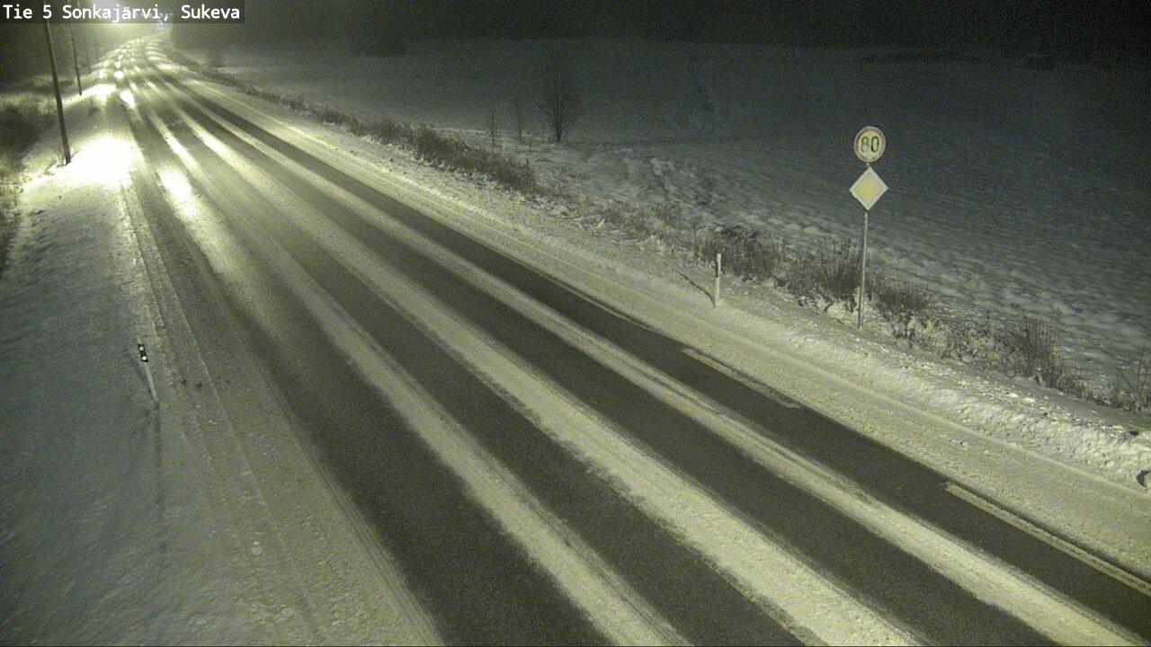 Weather Camera Image Road 5 Sonkajärvi, Sukeva, Sonkajärvi, Pohjois-Savo