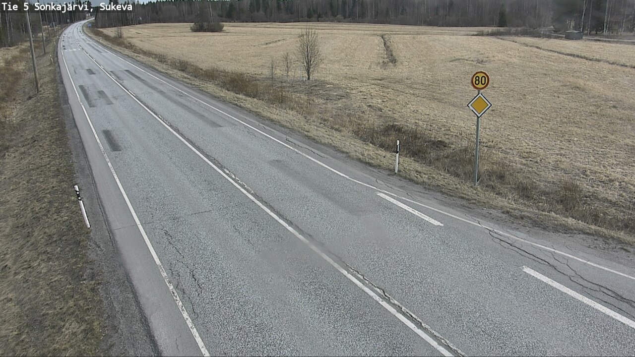 Weather Camera Image Road 5 Sonkajärvi, Sukeva, Sonkajärvi, Pohjois-Savo