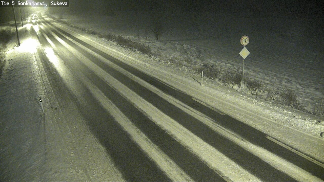 Weather Camera Image Road 5 Sonkajärvi, Sukeva, Sonkajärvi, Pohjois-Savo