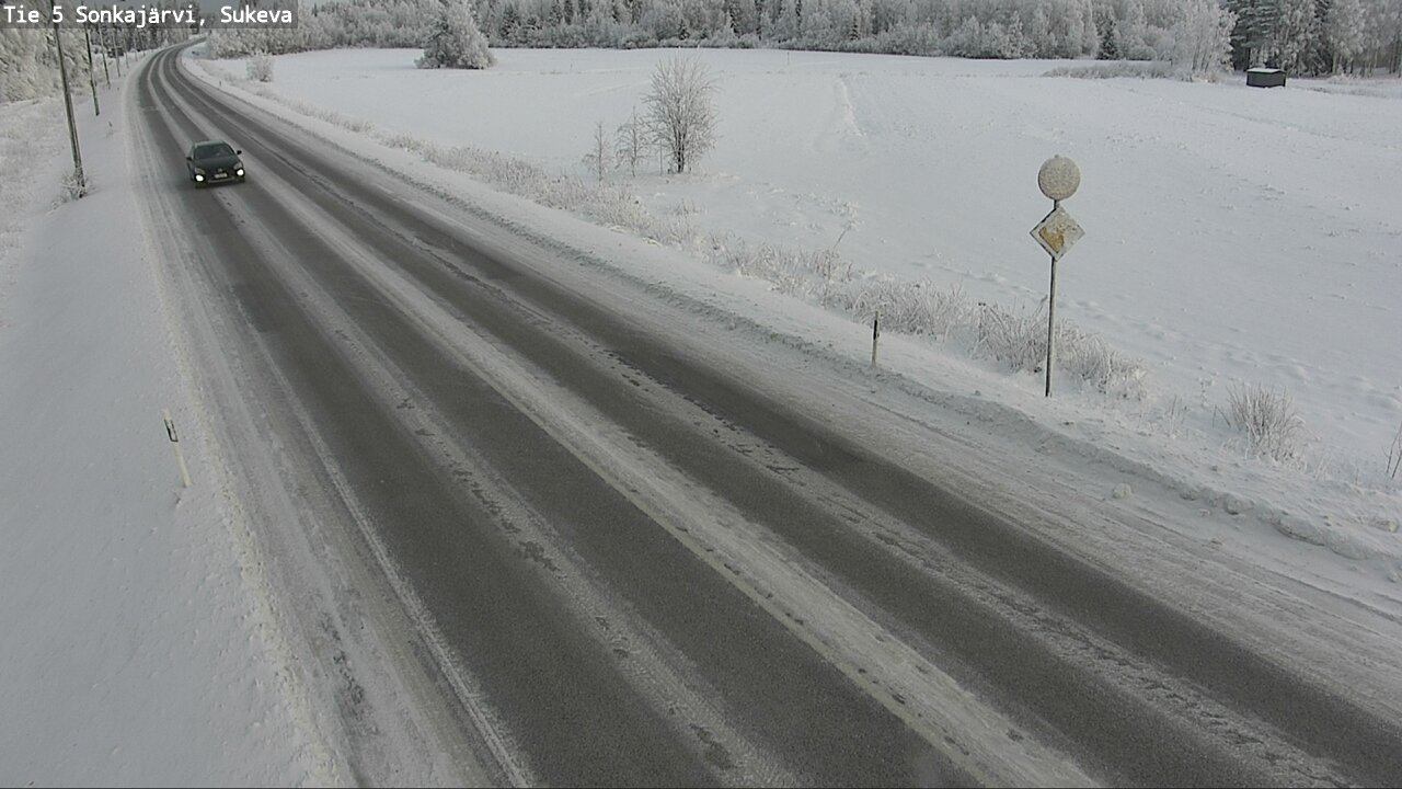 Weather Camera Image Väg 5 Sonkajärvi, Sukeva, Sonkajärvi, Pohjois-Savo