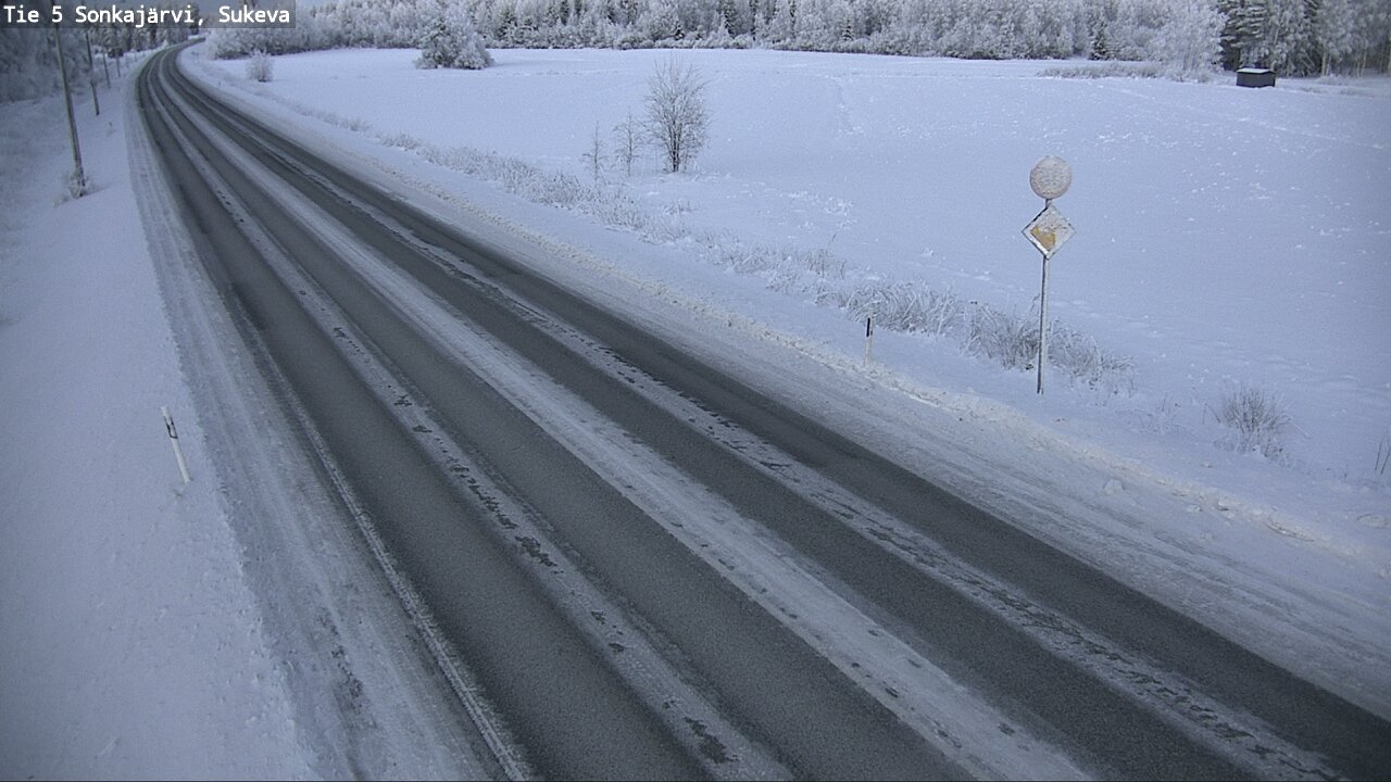 Weather Camera Image Väg 5 Sonkajärvi, Sukeva, Sonkajärvi, Pohjois-Savo