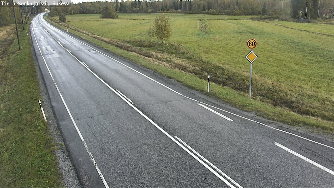 Weather Camera Image Road 5 Sonkajärvi, Sukeva, Sonkajärvi, Pohjois-Savo